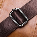 Men Shoulder Bag Leather Shoulder Vintage Casual Leather Business Bag Brown
