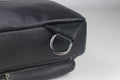 Men Sling Crossbody Bag Leather Shoulder Chest Outdoor Casual Pack Black