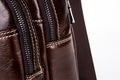 Men Sling Crossbody Bag Leather Shoulder Chest Outdoor Casual Pack Brown