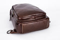 Men Sling Crossbody Bag Leather Shoulder Chest Outdoor Casual Pack Brown