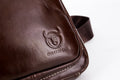Men Sling Crossbody Bag Leather Shoulder Chest Outdoor Casual Pack Brown