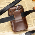 Men Small Crossbody Bags Small Cell Phone Purse Mini Travel Wallet Brown