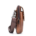 Men Small Crossbody Bags Small Cell Phone Purse Mini Travel Wallet Brown