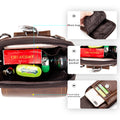 Men Small Crossbody Bags Small Cell Phone Purse Mini Travel Wallet Brown