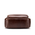 Men Small Leather Shoulder Bag Messenger Crossbody Pack Sling Bag Coffee