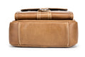 Men Soft Leather Zipper Small Shoulder Messenger Business Vintage Bag Brown