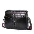 Men Vintage Cowhide Leather Messenger Bag Shoulder Satchel Travel Bag Iron