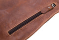 Men Vintage Leather Crossbody Bag Sling Chest Shoulder Daypack Bag Brown