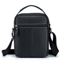 Men Vintage Leather Messenger Bags Shoulder Handbag For 7.9inch Ipad Black