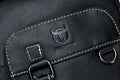 Men Vintage Leather Messenger Bags Shoulder Handbag For 7.9inch Ipad Black