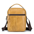 Men Vintage Leather Messenger Bags Shoulder Handbag For 7.9inch Ipad Brown