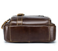 Men Vintage Leather Messenger Bags Shoulder Handbag For 7.9inch Ipad Coffee