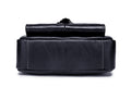 Men Vintage Leather Small Messenger Bag Business Travel Shoulder Bag Black