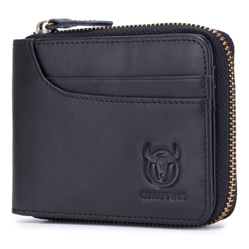 Men's Leather Wallet RFID Blocking Bifold Wallets Credit Cards Holder