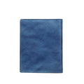 Men's Genuine Leather Bifold Wallet RFID Blocking Credit Card Holder Blue