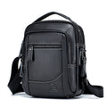 Men's Genuine Leather Shoulder Bag Messenger Briefcase CrossBody Handbag Black
