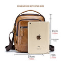 Men's Genuine Leather Shoulder Bag Messenger Briefcase CrossBody Handbag Brown