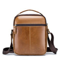 Men's Genuine Leather Shoulder Bag Messenger Briefcase CrossBody Handbag Brown