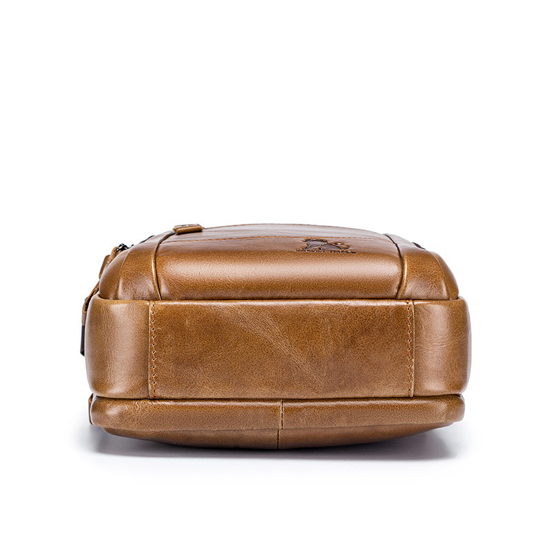 Men's Genuine Leather Shoulder Bag Messenger Briefcase CrossBody Handbag Brown