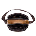 Men's Genuine Leather Shoulder Bag Messenger Briefcase CrossBody Handbag Brown