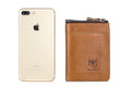 Men's Leather Wallet with Coin Pocket RFID Bifold Purse Card Holder Gift Brown