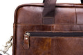 Mens 14 Inch Laptop Leather Briefcase Bag Office College Messenger Bag Brown
