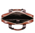 Mens 15 Inch Leather Laptop Messenger Bags Best Business Travel Briefcases Brown