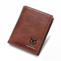 Mens Genuine Leather Bifold Wallet RFID Blocking Credit Card Holder Coffee