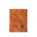 Mens Genuine Leather Bifold Wallet RFID Blocking Credit Card Holder Coffee Brown