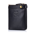 Mens Genuine Leather Wallet Extra Capacity Billfold with 14 Card Slots Black