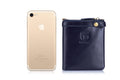 Mens Genuine Leather Wallet Extra Capacity Billfold with 14 Card Slots Blue