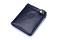 Mens Genuine Leather Wallet Extra Capacity Billfold with 14 Card Slots Blue