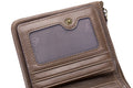 Mens Genuine Leather Wallet Extra Capacity Billfold with 14 Card Slots Brown