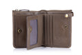 Mens Genuine Leather Wallet Extra Capacity Billfold with 14 Card Slots Brown