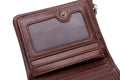 Mens Genuine Leather Wallet Extra Capacity Billfold with 14 Card Slots Coffee
