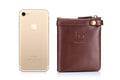 Mens Genuine Leather Wallet Extra Capacity Billfold with 14 Card Slots Coffee