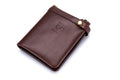 Mens Genuine Leather Wallet Extra Capacity Billfold with 14 Card Slots Coffee