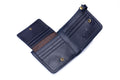 Mens Genuine Leather Wallet RFID Blocking Slim Stylish Bifold Wallet Blue
