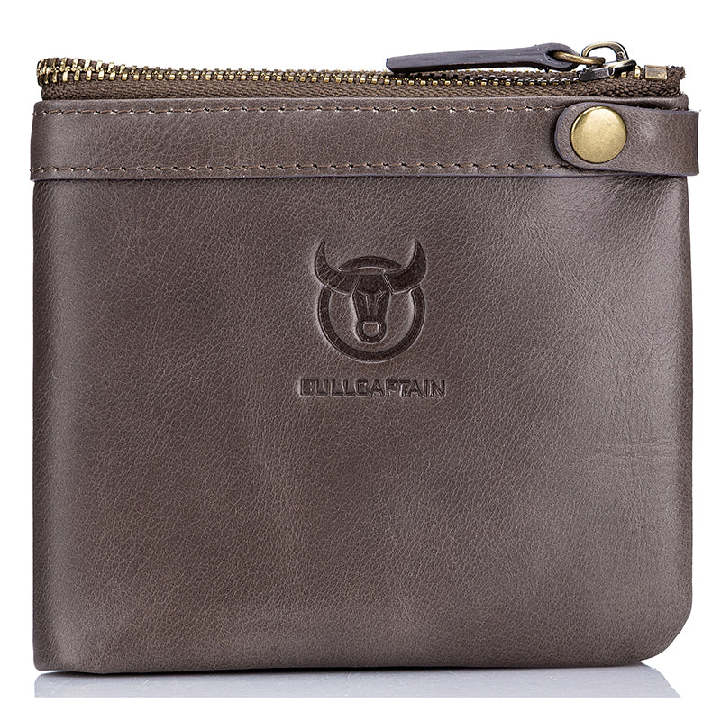 Mens Genuine Leather Wallet RFID Blocking Slim Stylish Bifold Wallet Brown