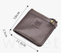 Mens Genuine Leather Wallet RFID Blocking Slim Stylish Bifold Wallet Brown
