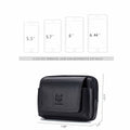 Mens Leather Casual Waist Fanny Pack Bag Belt Mobile Phone Bag Black