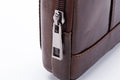 Mens Leather Casual Waist Fanny Pack Bag Belt Mobile Phone Bag Brown