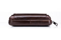 Mens Leather Casual Waist Fanny Pack Bag Belt Mobile Phone Bag Brown