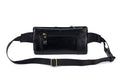 Mens Leather Fanny Pack Vintage Crossbody Chest Waist Belt Bag Black