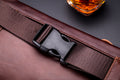 Mens Leather Fanny Pack Vintage Crossbody Chest Waist Belt Bag Coffee
