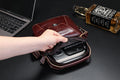 Mens Leather Messenger Bags Vintage Shoulder Crossbody Satchel Handbag Brown