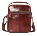 Mens Leather Messenger Bags Vintage Shoulder Crossbody Satchel Handbag Brown