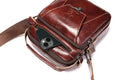 Mens Leather Messenger Bags Vintage Shoulder Crossbody Satchel Handbag Brown