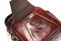 Mens Leather Messenger Bags Vintage Shoulder Crossbody Satchel Handbag Brown