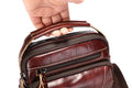 Mens Leather Messenger Bags Vintage Shoulder Crossbody Satchel Handbag Brown
